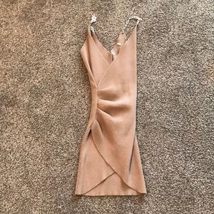 Metal chain knitdress for goingout only worn twice